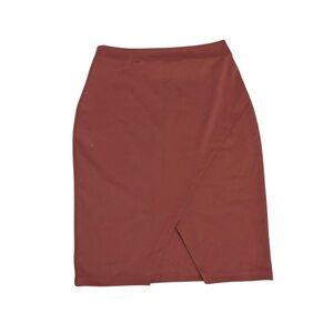 🌟🔥 BOGO Sale🔥🌟 Dark Mauve Body Con Women's Skirt w/Cris Cross Detail